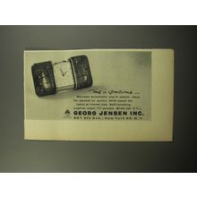 1957 Georg Jensen Movado Alarm Watch Ad - Time is precious