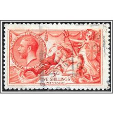 KGV SG416 5s Rose-Red Bradbury Wilkinson Seahorse Used