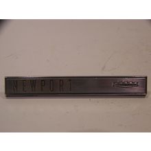 1962 CHRYSLER NEWPORT GLOVEBOX DOOR EMBLEM #2162301 NICE OEM