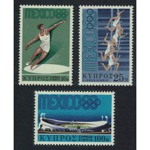 Cyprus Olympic Games Mexico 3v 1968 MNH SG#324-326