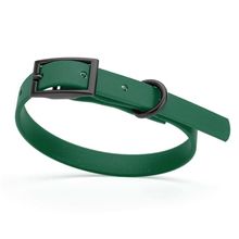 Dog Pet Waterproof Collar - W1/2" x L9"-12" - Hunter Green