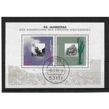 GERMANY 1995 5oth ANNIV END OF WWII MINIATURE SHEET USED CDS SG MS2634 #2