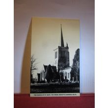 ST. MARY THE VIRGIN CHURCH, BISHOP'S CANNINGS. WILTSHIRE unused postcard =