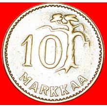 PINE TREE: FINLAND ★ 10 MARKS 1953H! LOW START★NO RESERVE!