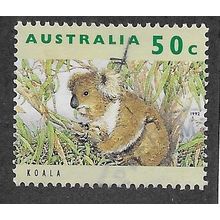 AUS 1992 50c 'WILDLIFE (1ST SERIES) -KOALA' FINE USED (EBID68-748)
