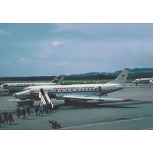 CSA Tu104 OK-Tea Aircraft Swiss Zurich Airport Limited Edition of 300 Postcard