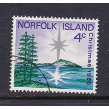 NORFOLK ISLAND 1966 XMAS 4c USED SG76