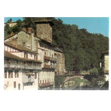 ST. JEAN DE LUZ, FRANCE used vintage postcard 1985 postmark #