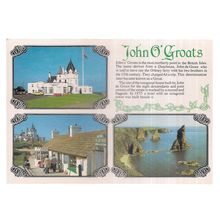 JOHN O'GROATS, SCOTLAND postcard multiview unused J.Arthur Dixon PSC 25756