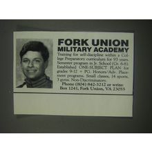 1991 Fork Union Military Academy Advertisement