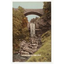 Ashgill Falls Garrigill near Alston Postcard Cumbria