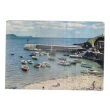 PORTSCATHO, CORNWALL vintage used postcard by D E M Thomas of Truro 1966 pm =