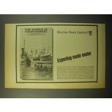 1965 Martins Bank Limited Ad - Exporting made easier