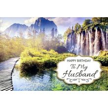 Happy Birthday To My Husband - Birthday Greeting Card - 01944