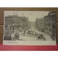 PICCADILLY CIRCUS, LONDON used antique postcard 1905 pm #