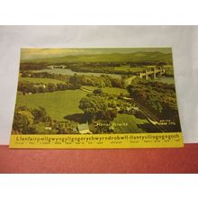 MENAI STRAITS, ANGLESEY, WALES unused vintage postcard by F. Frith dated 1970 =