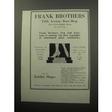 1920 Frank Brothers Shoes Ad - Frank Brothers New Fall Foot-wear
