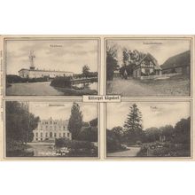 Rittergut Herrenhaus Dugsdorf Park Vicchaus Inspektorhaus German Old Postcard
