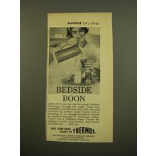 1961 Thermos Pitcher Set Advertisement - Bedside Boon