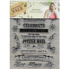 Crafter's Companion. Holly Jolly Clear Stamp Set. Stamping Cardmaking