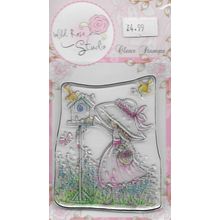 Wild Rose Studio. Feeding Birds Clear Stamp. Stamping Cardmaking Scrapbooking