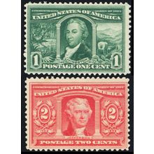323-24, Mint NH - 1-2¢ Fresh! SCV $120 - Stuart Katz
