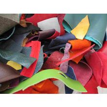 Craft pack of leather scraps 450g mixed colours ZX006