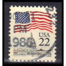 Used 2114 22c U.S. Flag Fine W1044