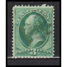 Used 147 3c George Washington Barely Clears RA0124