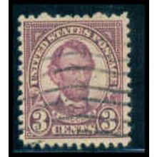Used 635 3c Abraham Lincoln Just Clears M09928