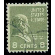 Used 813 8c Martin Van Buren Barely Clears M07856