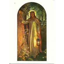 Art WILLIAM HOLMAN HUNT The Light of the World Postcard (Medici 971)