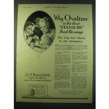 1940 Ovaltine Drink Ad - Why Ovaltine is the best stand-by food beverage