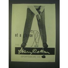 1959 Henry Cotton Sportswear Ad - At a glance