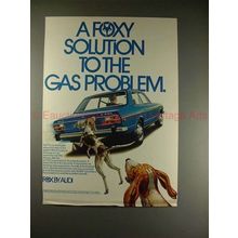 1973 Audi Fox Car Ad - A Foxy Solution to Gas Problem!!