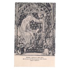 VIRGIN MARY, ART GALLERY, SIENA ITALY unused antique postcard =