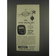 1949 Weston Cadet Exposure meter Ad - For that special person