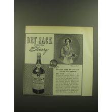 1946 Dry Sack Sherry Ad - Guests feel flattered you'll feel proud