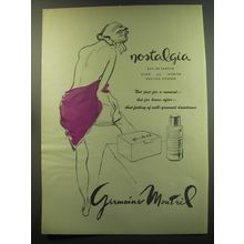 1949 Germaine Monteil Nostalgia Perfume Advertisement