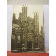 ST. JOHN'S COLLEGE, CAMBRIDGE unused antique postcard by R. A. =