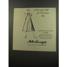 1953 Hattie Carnegie Fashion Advertisement - A Carnegie Gift for Christmas