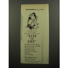 1956 Lust for Life Movie Ad - A screenful of beauty and excitement