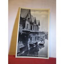 THE WEAVERS' HOUSE, CANTERBURY vintage unused postcard 1950s =