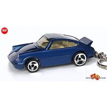 RARE KEYCHAIN BLUE PORSCHE 911 CARRERA TURBO CUSTOM Ltd GREAT GIFT NOVELTY