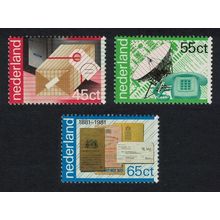 Netherlands PTT Centenaries 3v 1981 MNH SG#1357-1359 MI#1180-1182 Sc#609-611