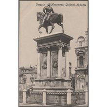 Monumento Colleoni, di Fianco, Venezia, c.1920 - VZ Cartolina