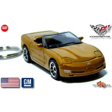 RARE KEYCHAIN 98~05 GOLD CHEVROLET CORVETTE C5 CONVERTIBLE
