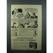 1940 Quaker Oats Muffets Cereal Ad - Married Wrong Girl