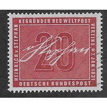 GER 1955 20pf 'VON STEPHAN' FINE USED (EBID63-128)