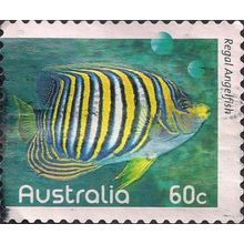 AUSTRALIA, FISH, Regal Angelfish, blue 2010, 60c